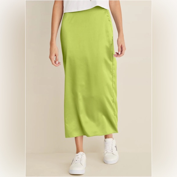 Lime green midi skirt-NEW - Picture 2 of 3